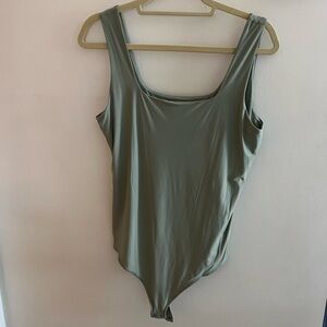 Abercrombie & Fitch Soft Af Collection Bodysuit Olive Green X Large
